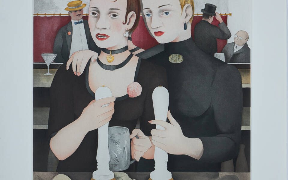 1985, Soft-ground, lift-ground aquatint, engraving, scraper and burnisher in 24 colours from 5 plates on Rives paper Presented by Cristea Roberts Gallery (2021)