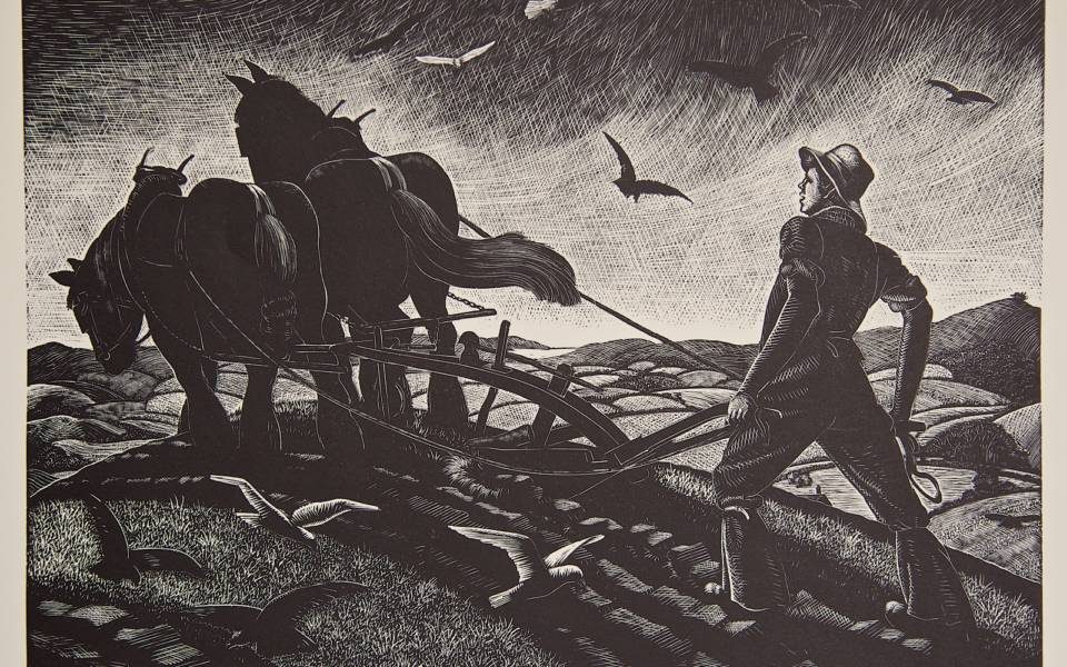 Clare Leighton, Ploughing - November from 'The Farmer's Year'