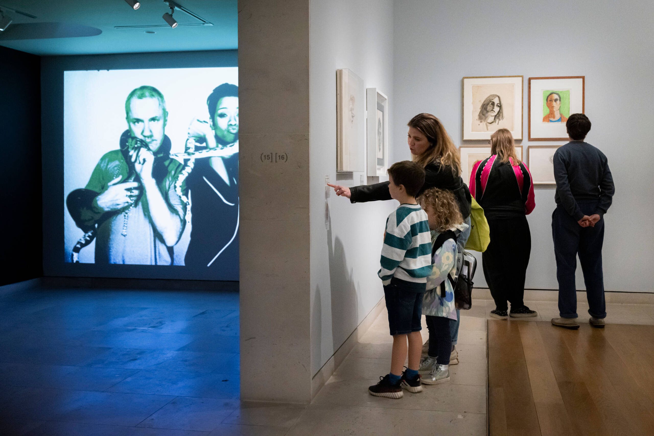 Johnny Shand Kydd Screen Projection in Pallant House Gallery